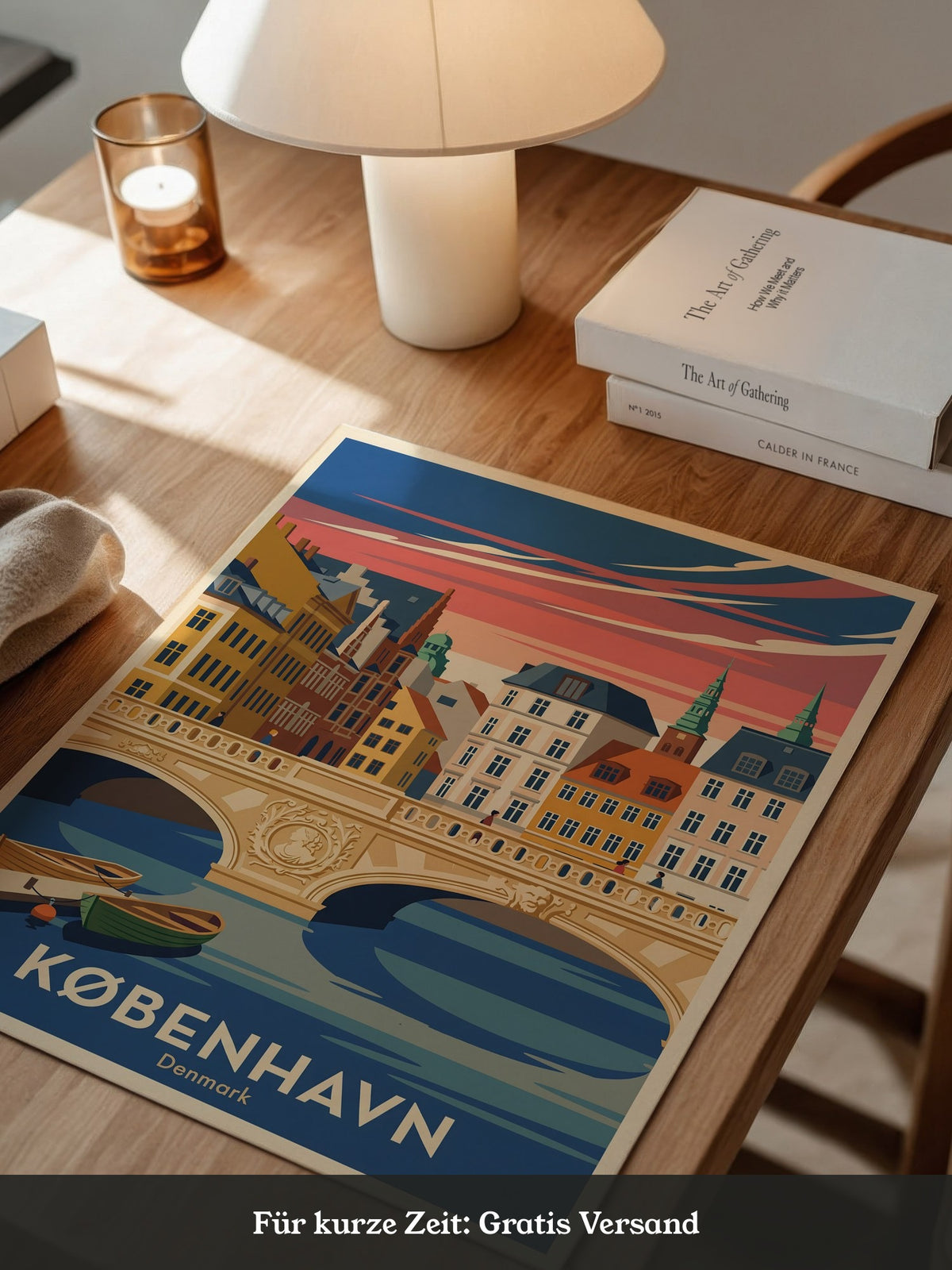 Kopenhagen Brücke Pastellfarben