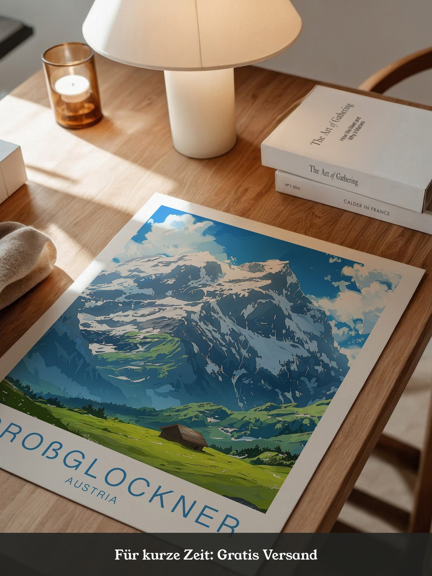 Großglockner Alpenlandschaft Malerei