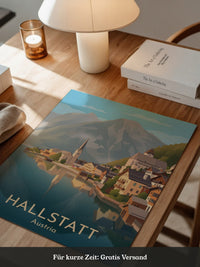 Hallstatt Seeansicht Pastellkunst