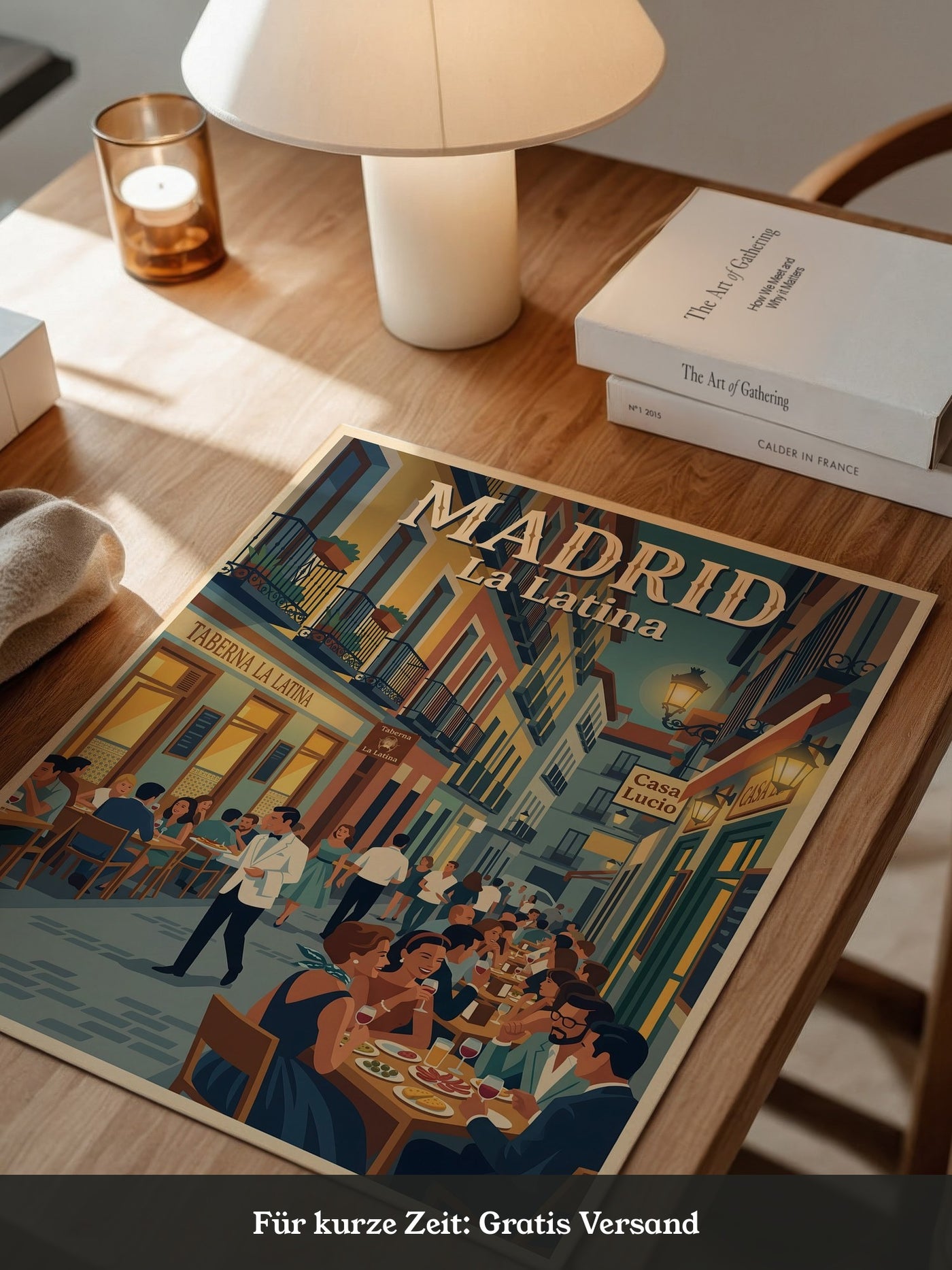 Madrid Straßenszene Retro