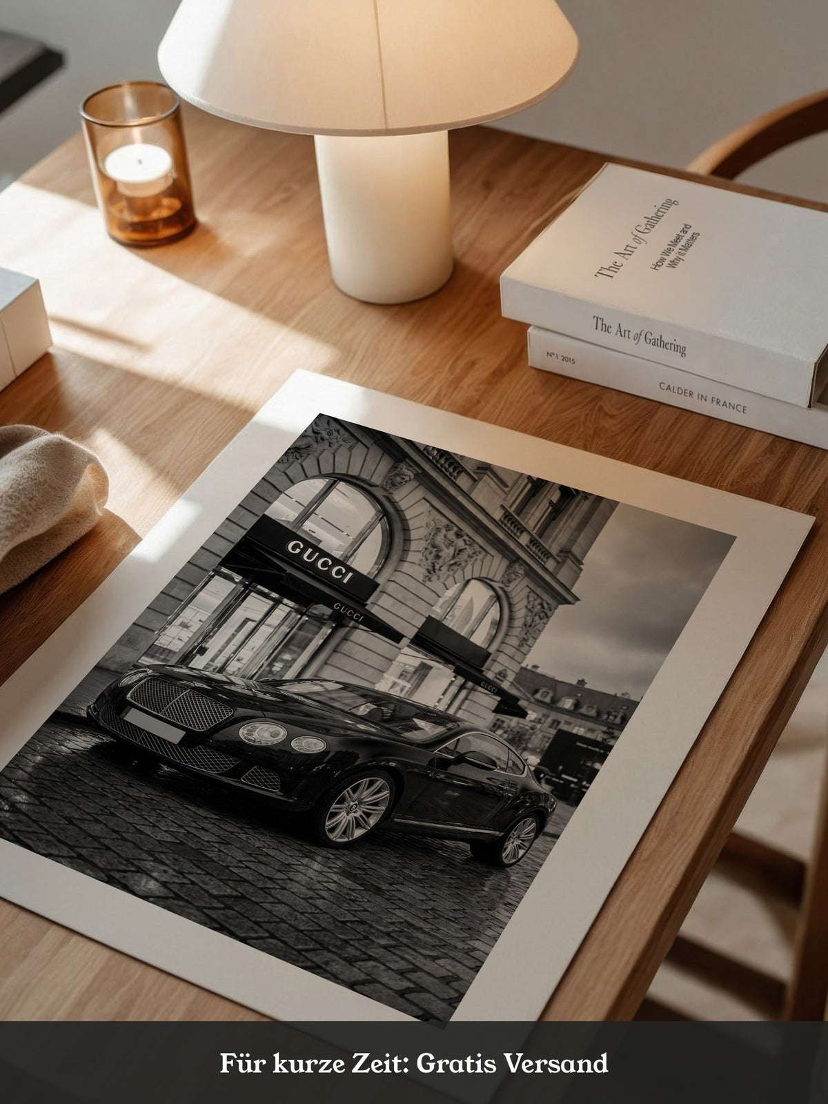 Bentley vor Luxusfassade S/W