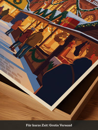 Weihnachtsmarkt Bremen Illustration
