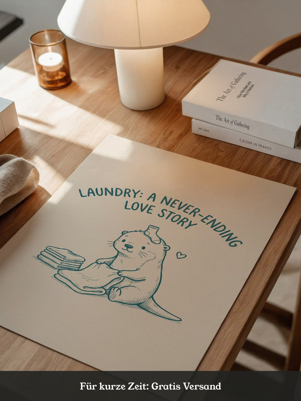 Otter Wäschtag Cartoonverspieltheit