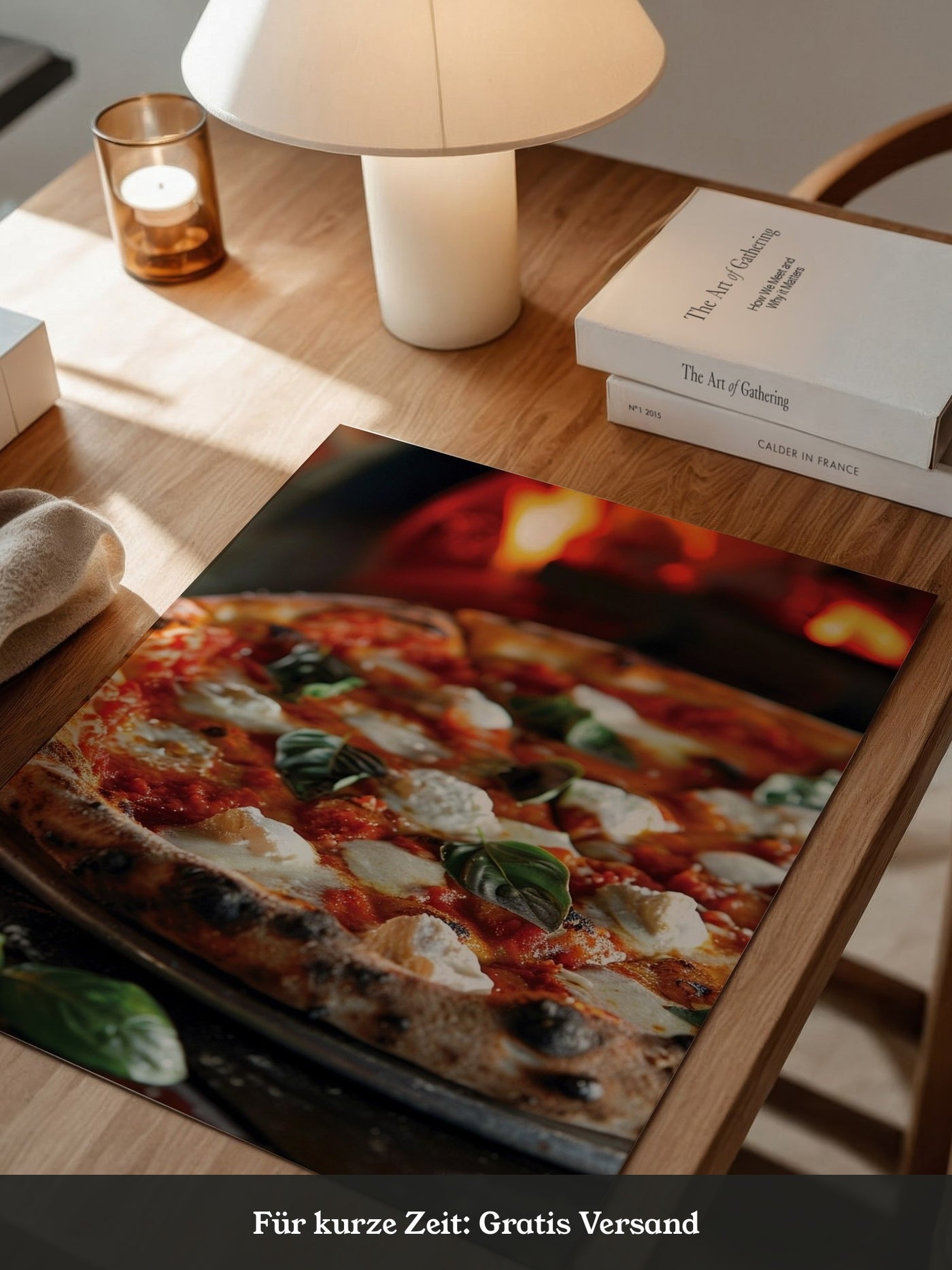 Pizza Basilikum Feuerromantik