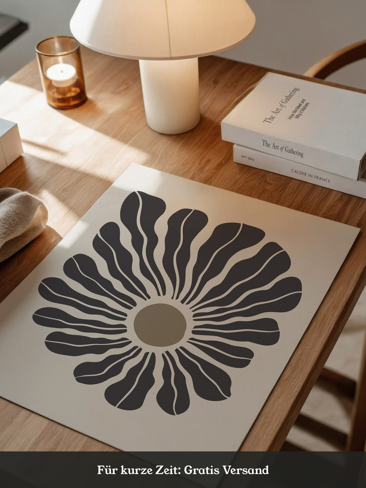 Abstrakte Blume wellig