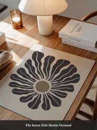 Abstrakte Blume wellig