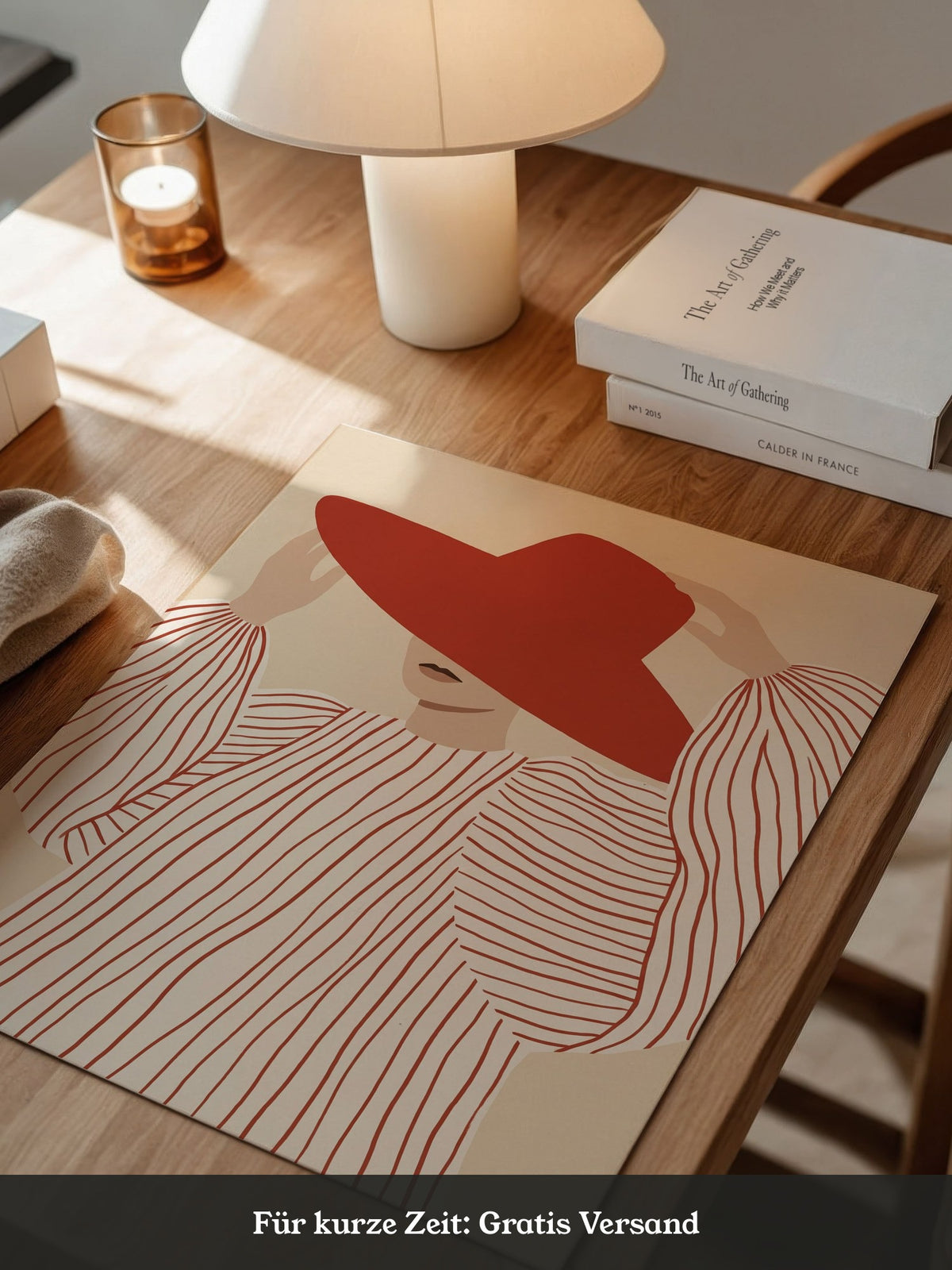Rote Hut Dame Minimal