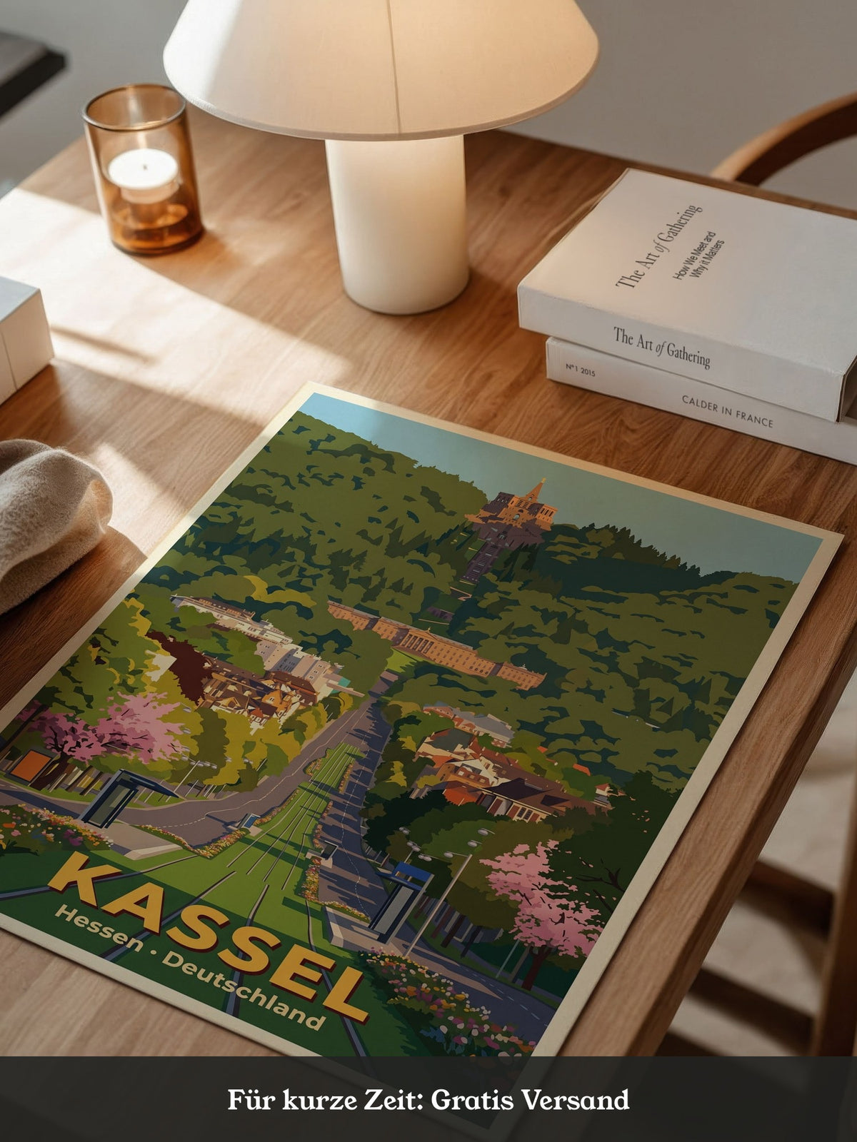 Kassel Schloss Bergpark Illustration