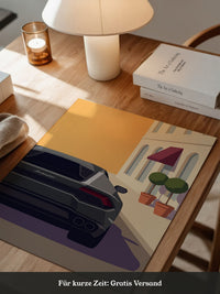 Sportwagen Illustration Gelb