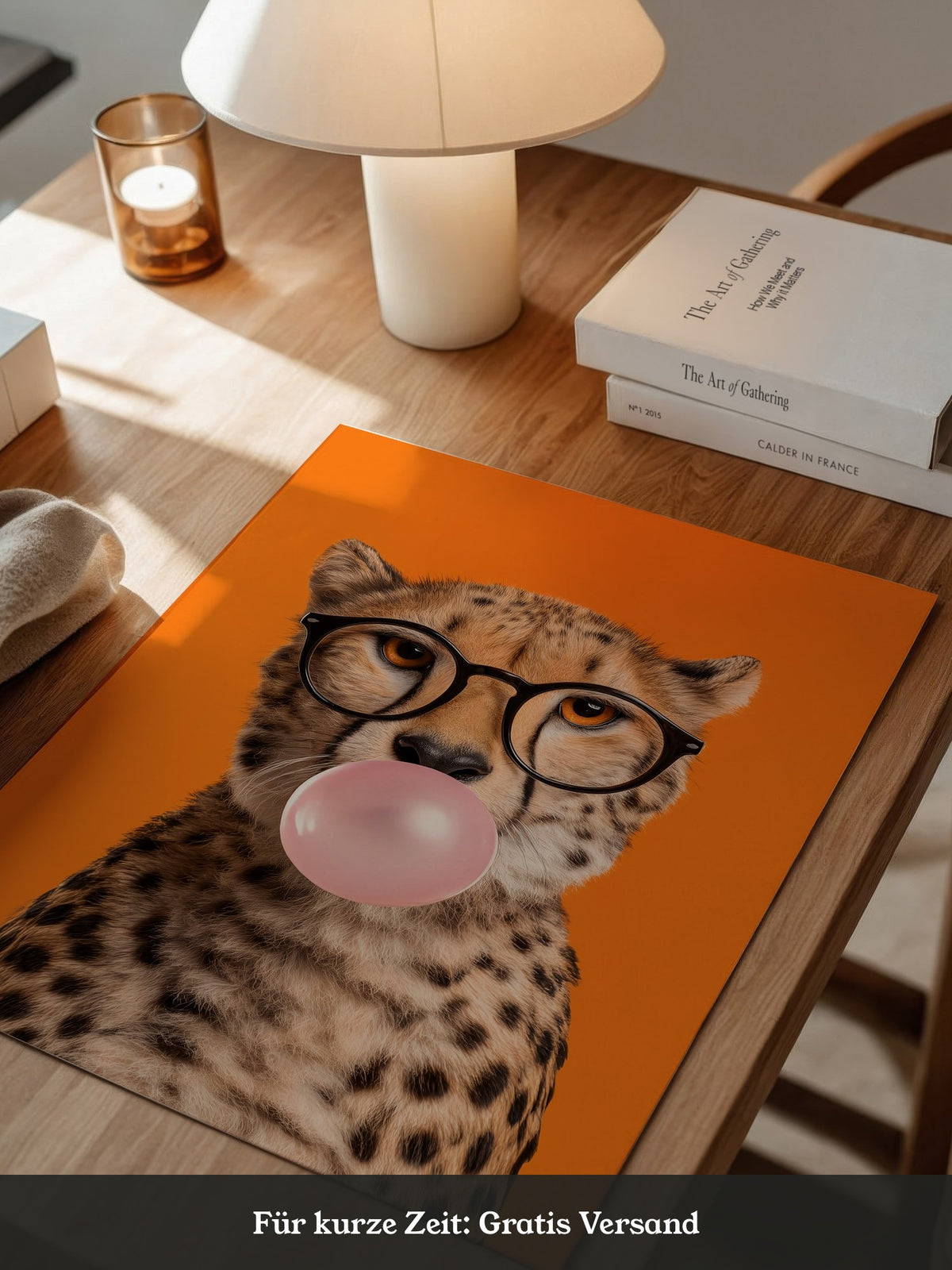 Gepard Brille Kaugummi Pop Art
