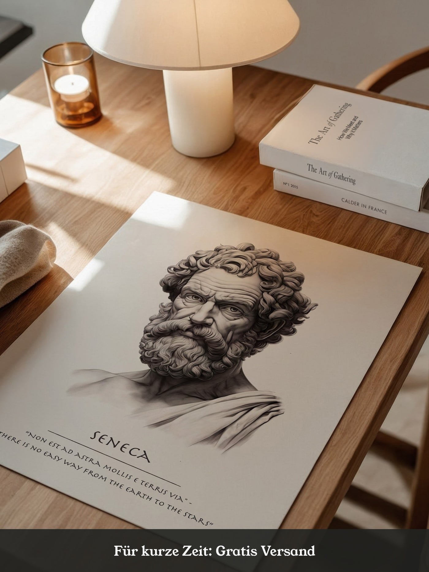 Seneca Büste klassisch schwarzweiß
