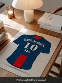 Trikot Rückansicht Blau-Rot