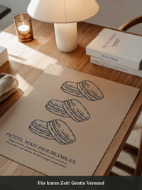 Macarons Illustrativ Retro-Stil