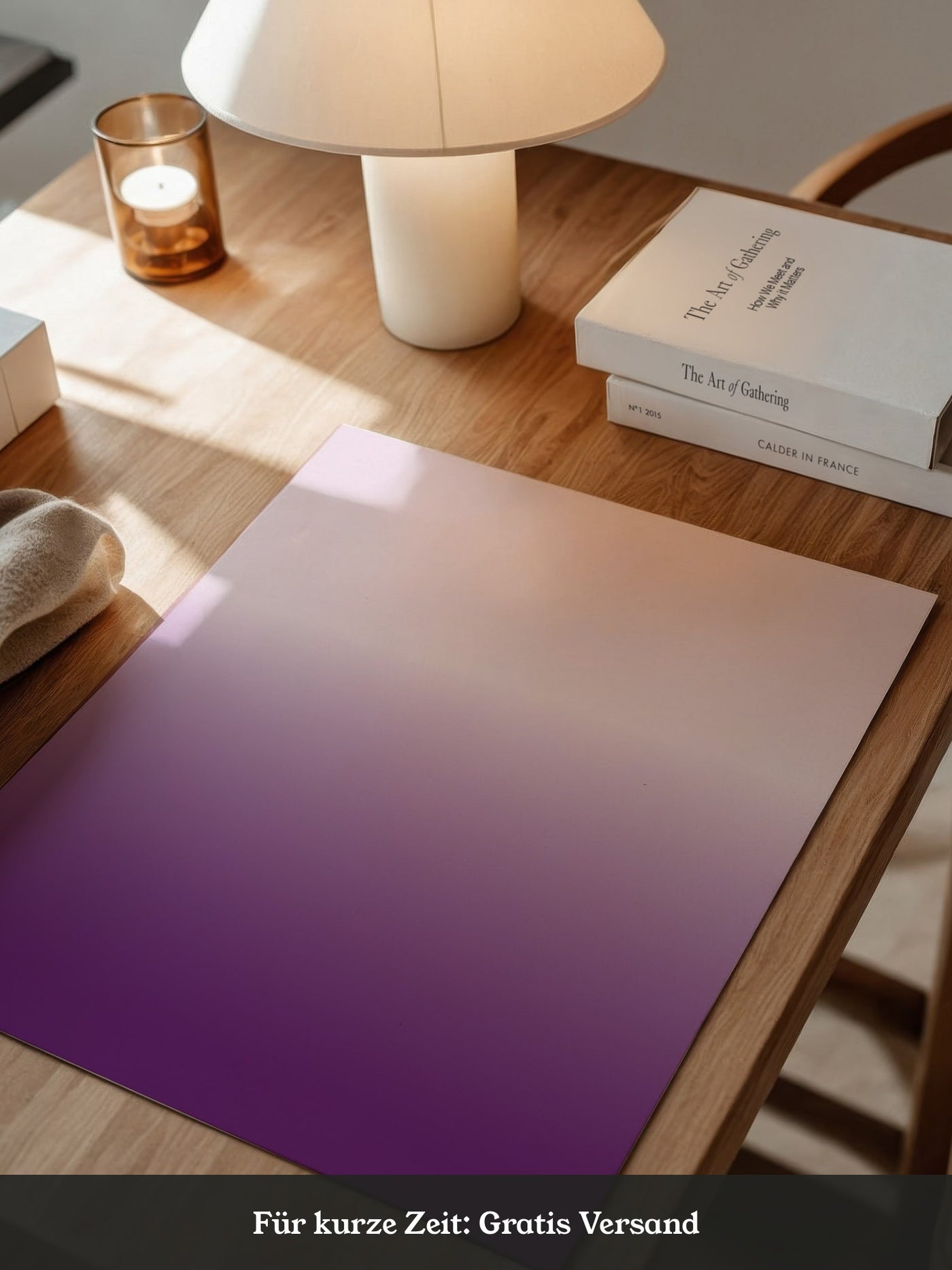 Verlauf Rosa zu Violett