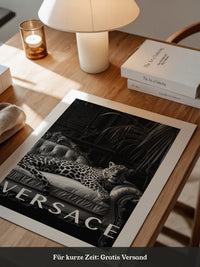 Leopard Sofa Schwarzweiß