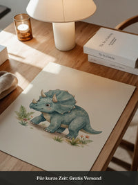 Triceratops Blau Kinderstil