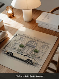 Elfer Cabrio Illustration Creme