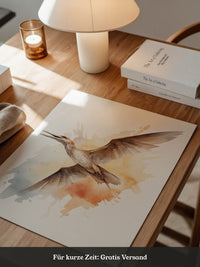 Fliegender Vogel Aquarellfarben
