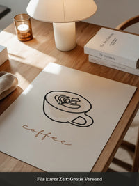 Cappuccino Tasse Minimalistisch