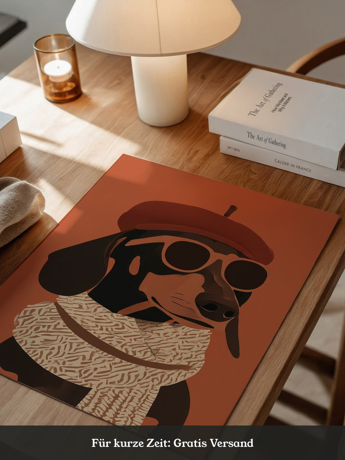 Dackel Sonnenbrille Retrolook
