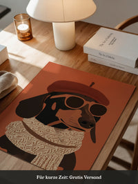 Dackel Sonnenbrille Retrolook