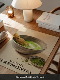 Matcha Schale mit Bambusbesen