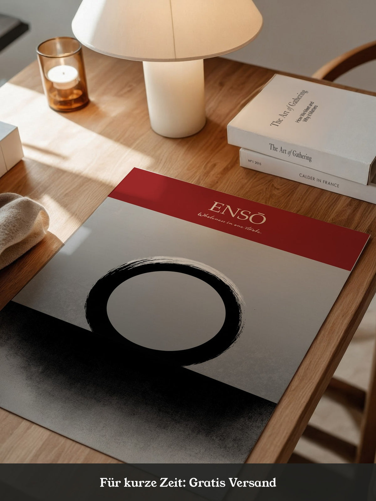 Enso Kreis schwarz weiß minimalistisch