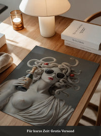 Medusa Skulptur Sonnenbrille Retro