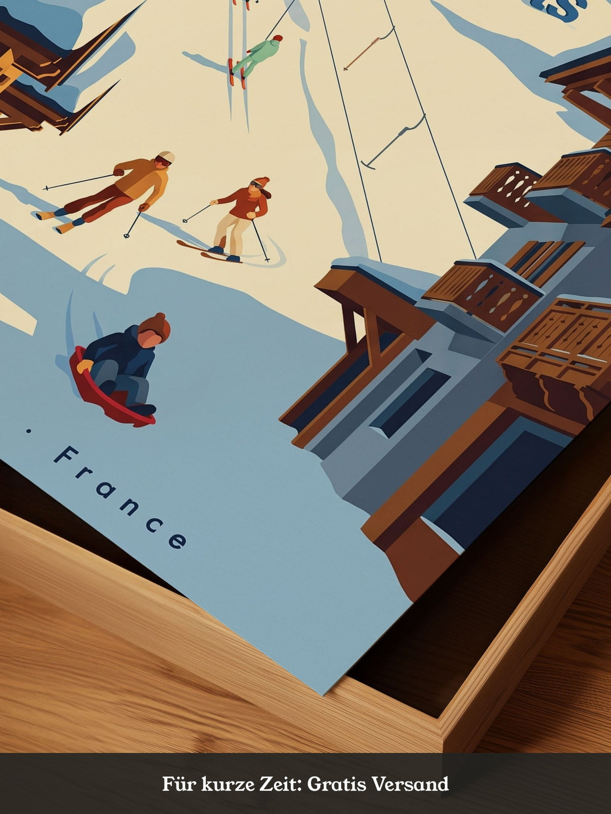 Winterliche Skiszene