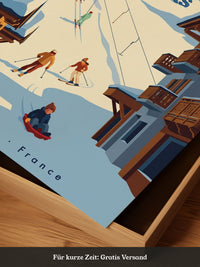 Winterliche Skiszene