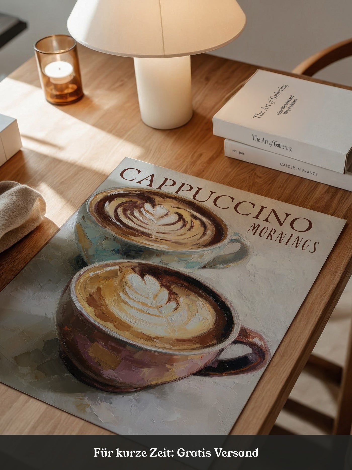 Cappuccino Malerei Pastelltöne