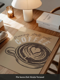 Kaffeetasse Herz Skizze Retro