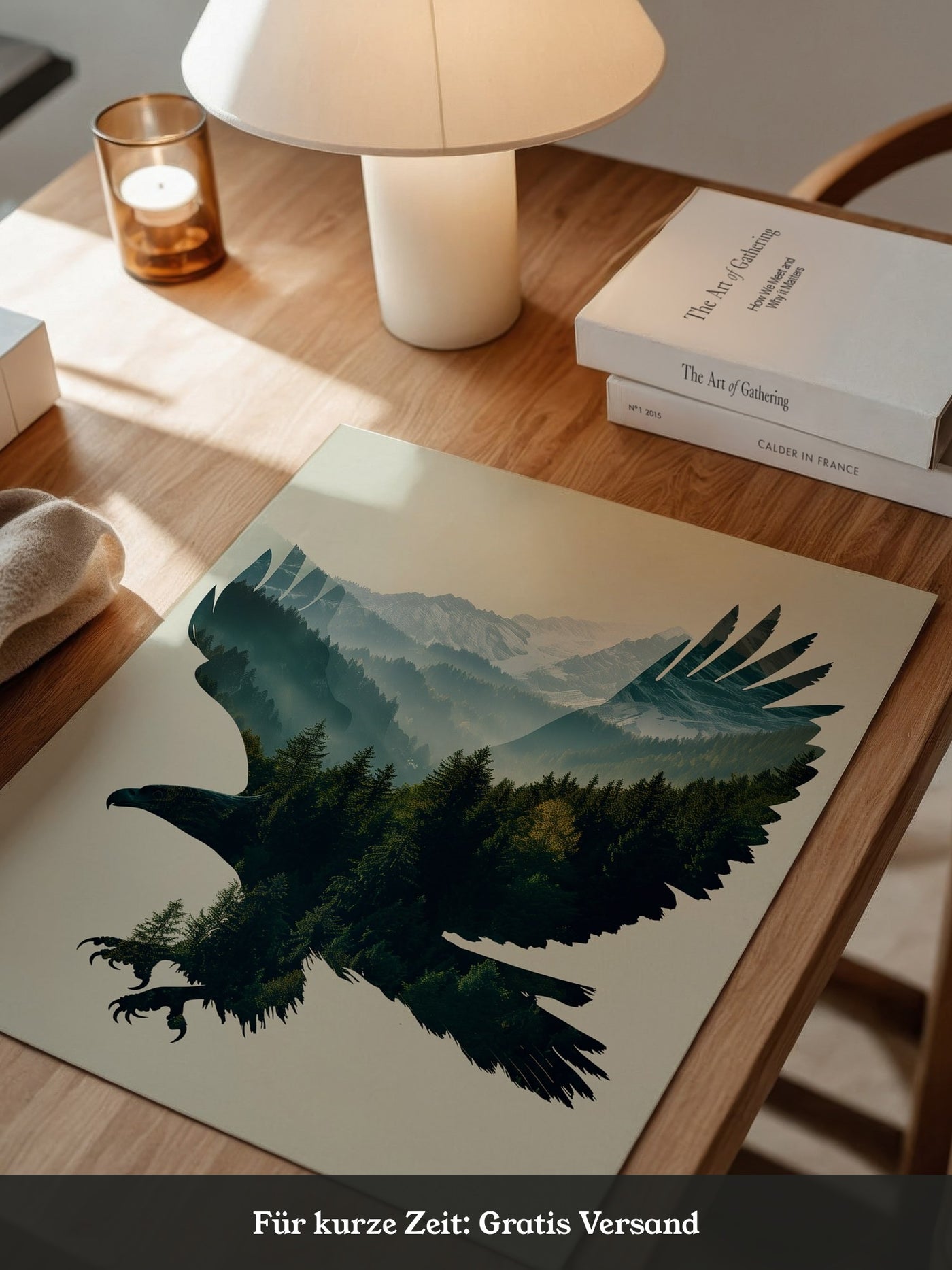 Adler Wald Silhouette