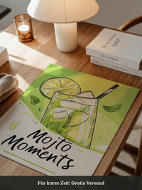 Mojito Glas Illustration Grün