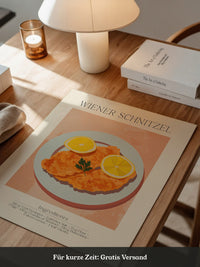 Schnitzel Teller Illustration