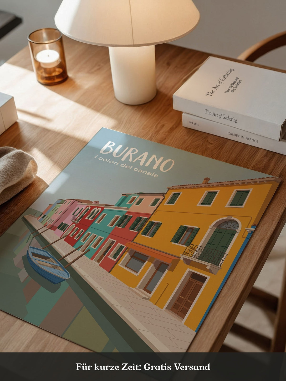 Burano Kanal Häuser bunt