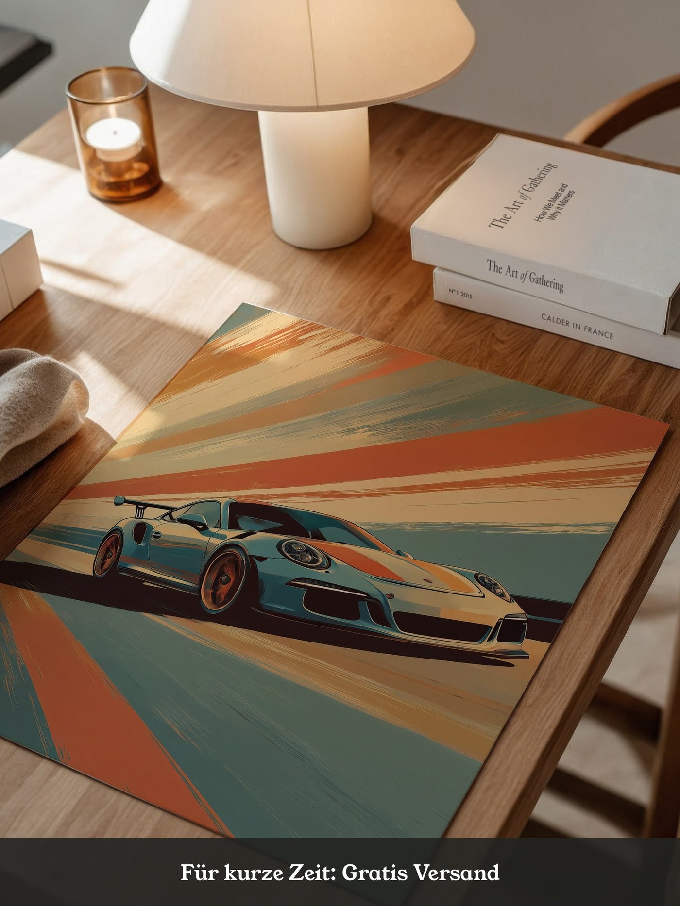 Porsche Sportwagen Dynamik Farbakzent