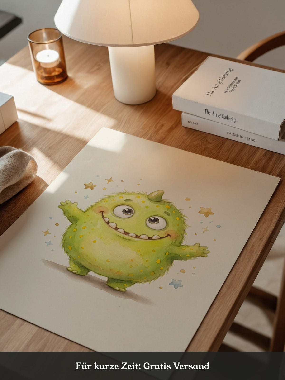 Fröhliches Grünes Monster