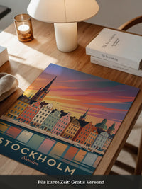 Stockholm Skyline Farbenpracht