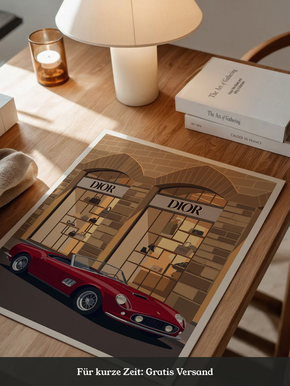 Roter Sportwagen Retro Luxus