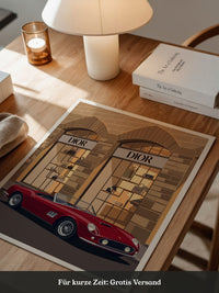 Roter Sportwagen Retro Luxus