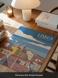 Lisboa Altstadt Illustration
