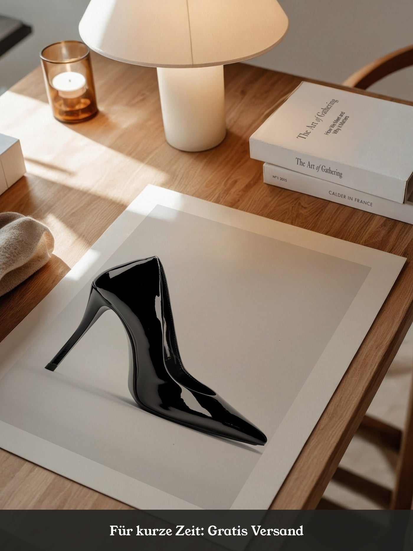 Schwarzer Lackpumps elegant