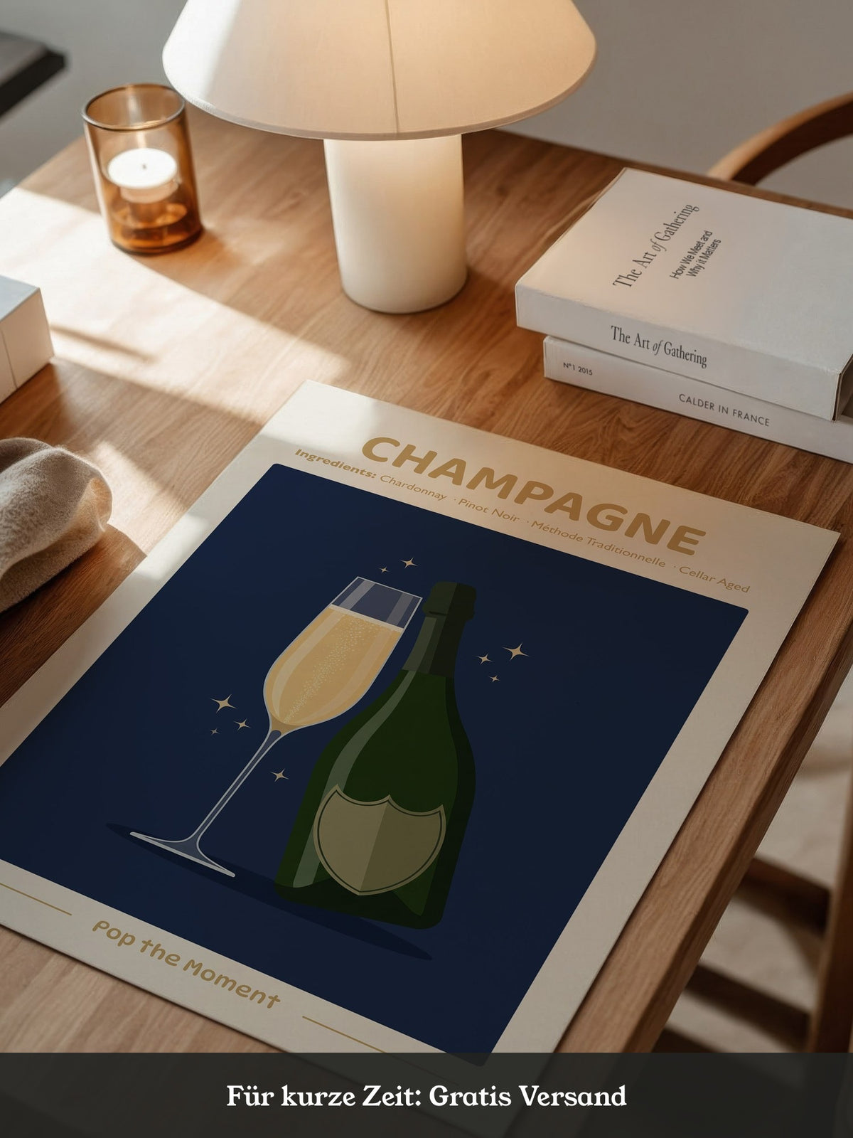 Champagnerflasche Elegant Gold