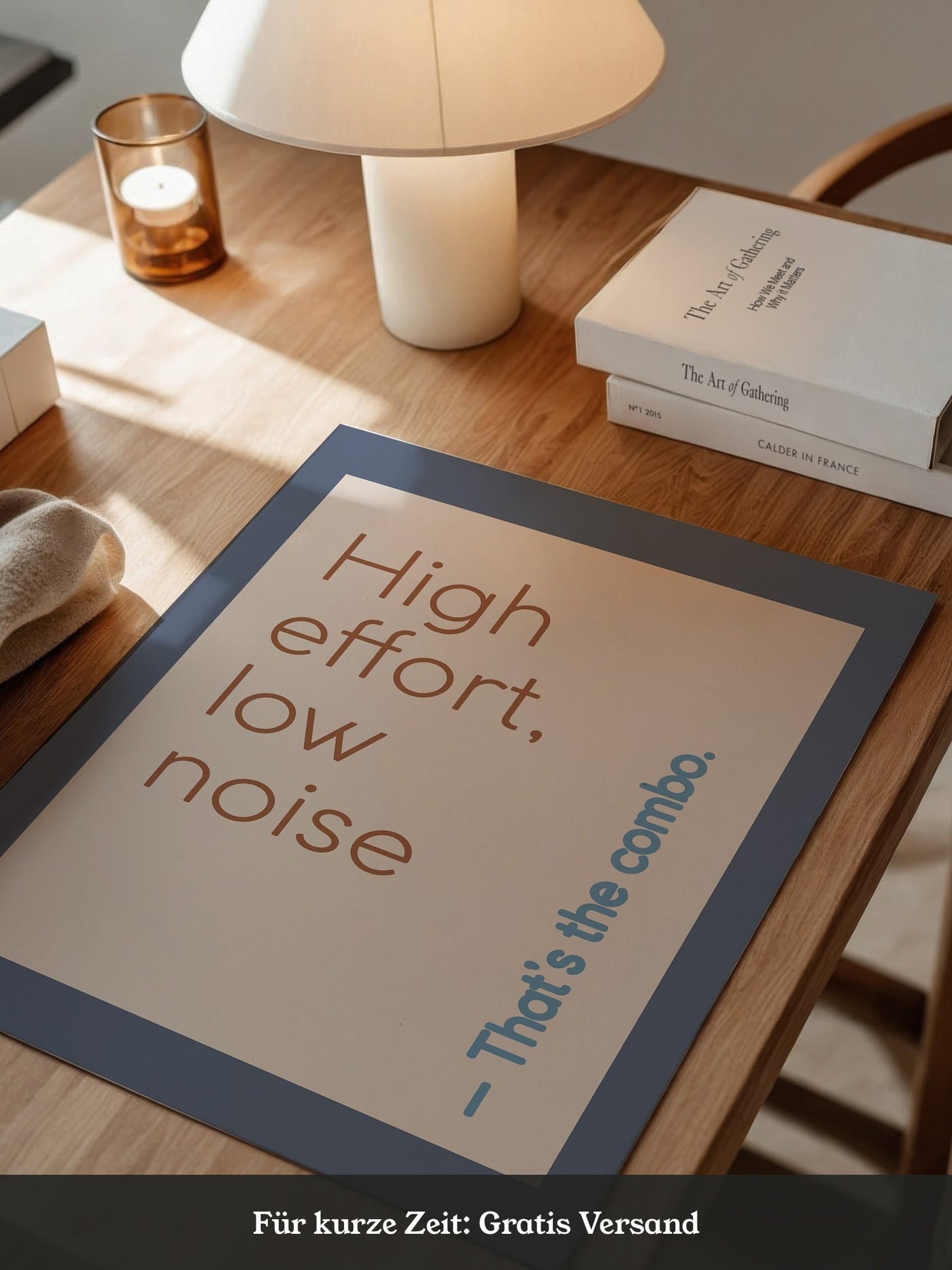 Motivation Typografie minimalistisch