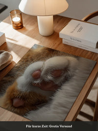Katzenpfoten Nahaufnahme flauschig