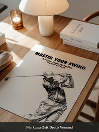 Golfspieler Zeichnung Dynamik