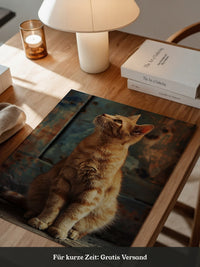 Rote Katze Vintage Stil