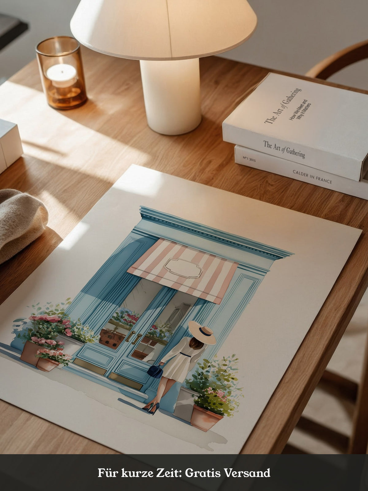 Boutique Besuch Pastellfarben