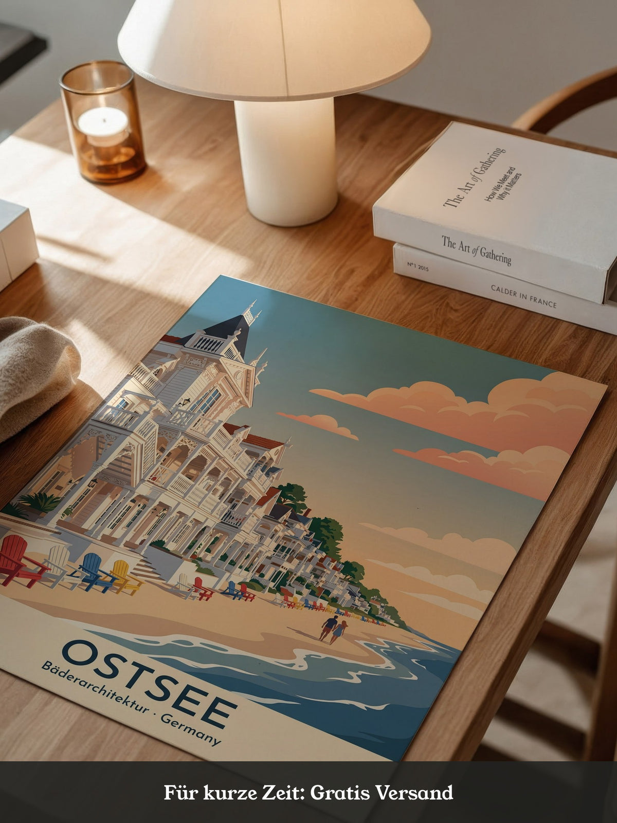 Ostsee Bäderarchitektur Sonnenuntergang